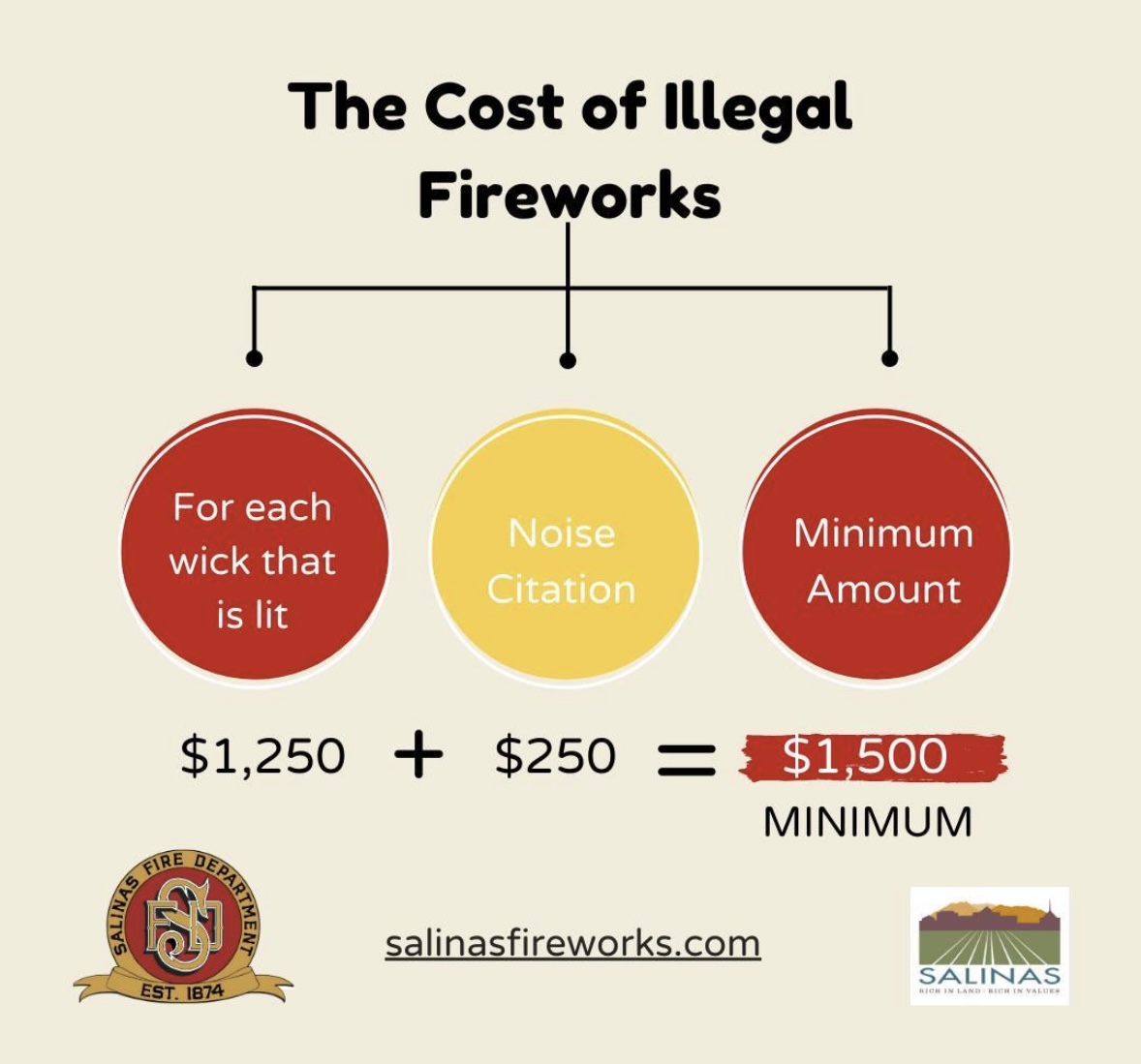 Cost of Illegal Fireworks