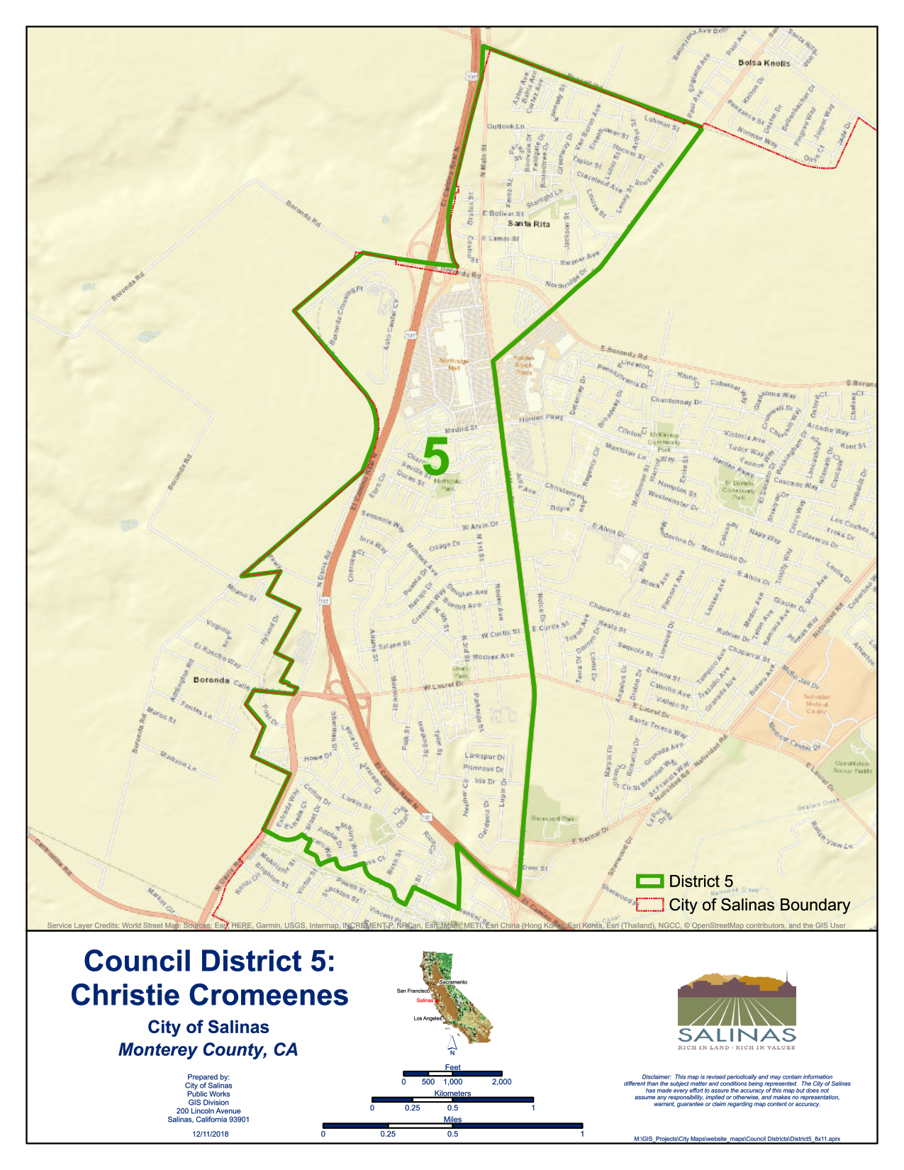 City Council District 5 - City Of Salinas